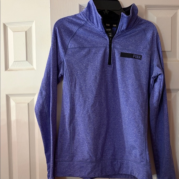 PINK Victoria's Secret Tops - PINK Brand Lavender Quarter-Zip Pullover